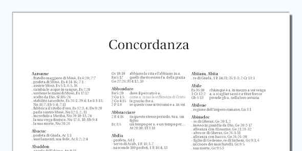 CONCORDANZA